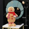 Christmas Decorations Gingerbread Man For Home Tree Ornament Xmas Standing Figurines Festival Gift