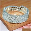 Tennis Fashion 1/2/3/4/5 righe braccialetti placcati oro cristallo placcato argento per le donne braccialetto allungabile strass braccialetto braccio superiore gioielli Dro Otyer