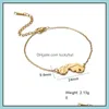 Link Chain Fashion Link Bracelet Family Gift Jewelry Stainless Steel Gold Color Women Men Charm Bracelets Thanksgiving Day Drop Deli Otkgi
