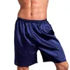 Men's Sleepwear Men Casual Home Nightwear Silk Satin Pajamas Shorts Pyjamas Pants Sleep Bottoms Comfortable Simulated Boxershorts Underwear