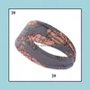 Headbands Fashion Floral Print Women Sports Yoga Hairband Headwrap Snake Leopard Hair Bands Girls Headwear Accessories Drop Delivery Otlkp