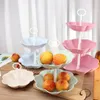 Borden Europese stijl Drie laags Fruit Tray Cake Rack Party Dessert Candy Derees Layed Display Home Table Decor A40
