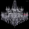 Chandeliers El Club Lobby Decorate Modern Crystal Chandelier Living Room Glass Hanging Lights Large Lamp Pendant Illuminate