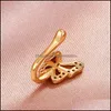 Nose Rings Studs Fashion Butterfly Shape Clip On Star Fake Piercing Cross Jewelry Drop Delivery Body Otpur