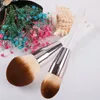 Makeup Tools 2er Set Große Puderpinsel Foundation Pinsel Kontur Make-up Pinsel Beauty Cosmetics weißer Griff 230204