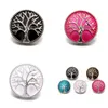 CLASPS HOODS Fashion Tree of Life 18mm Snap Button Jewelry Emamel Process Noosa Chunks Diy Ginger Charms Armband Halsband Drop de Dhjks