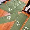 Tapijten niet-slip vaste houten tapijttrap loopt de vloerbeschermers treden matten zonder lijm