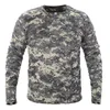 T-shirts voor heren mannen lange mouw tactische camouflage t-shirt lente herfst snel drogen militair leger shirt tops merk kleding camisa masculina 230203