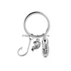 Pesquisa de Key Rings Keychain Day Gift Hand Stamped Fish Hook Chain Chain Catch Catch Keyring Gifts para Dad Drop Delive Dhuwx