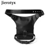 Midjepåsar Jierotyx vintage Steampunk Motorcykelben Bag Kvinnor Vattenavvisande Rock Gothic Biker Packar Victorian Drop Pouch 230204