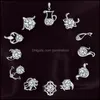 Stud luxe Twee Constellations Sier plaqué boucles d'oreilles CZ cubique zircone diamant zodiaque pour femmes dames mode bijoux livraison directe Othru