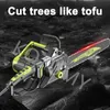 16 Inches Household Portable Electric Chain Saw Garden Woodworking Power Tool Wood Cutter Hand-Held Logging Saw