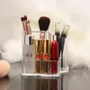 Förvaringslådor Makeup Brush Box Lipstick Organizer Transparent Akryl Cosmetics Jewelry Office Supplies Business Plastic Plastic