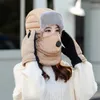 BERETS 2023 Herr- och kvinnors varma förtjockade glasögon Lei Feng Hat Riding Wind Proof Outdoor Ear Protection in Winter Beanie