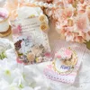 Decorative Objects Figurines 8PCSLOT flower wedding dress series fresh creative decorative paper memo pad 230204