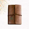 Bloc-notes Retro Creative Notebook Beautiful Bandage A6 Loose-Leaf For Office School Home (Marron)