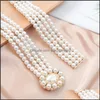 Bauchketten Mode elegante Frauen Perleng￼rtel Tailleng￼rtel elastische Schnalle Kette weibliche M￤dchen Kleid Kristallgurt Drop Lieferung Schmuck otnob