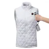 Jachtjassen 9 gebieden Verwarmd vest Dames USB-jack Outdoor Winter Verwarming Thermische kleding Grafeen Warmtejas Sport