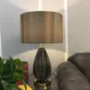 Tischlampen Moderne Lampe Kristallglas Weiß Art Home Dekoration Beleuchtung Luxus Nordic Light Cloth Shade E27 Glühbirne Kostenlose Lieferung