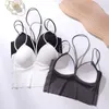 Kvinnors tankar andas Nylon Ice Silk Kvinnlig underkläder för kvinnors underkläder Beauty Back Women's Suspender med bröstkuddar sömlösa