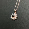 Chains Snowflake Custom Projection Necklace For Women Fashion Zircon Pendant 2023 In Luxury Romantic Wedding Jewelry Lover Gifts