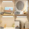 LED LED READING TABLELAMP DESK LAMP LED USB充電式の光のない段階的な調光テーブルランプハンギング磁気寝室