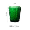 Wine Glasses Emerald Retro Tropical Rainforest Glass Red Brandy Cup Goblet Water Drink Thickened