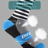 Chaussettes de sport Stripe Cycling Elastic Fit Compression professionnelle Saine Confortable Améliorer la force musculaire