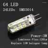 100pcs Transparent 2700-7000k Blue Color SMD 3014 12v G4 LED Bulb Lamp 3W DC Replace 20W Halogen