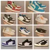 Designer Kids Shoes Athletic Sneakers Jumpman 1S Baby Outdoor Skateboard Sneakers 1 1S Patchwork Breathable Boy Girl Leather Orange Black Peuter Sports Trainer