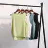 Luluwomen Yoga clothing vest female loose simple outer wear sports top running fitness quick-drying sleeveless blouse summer