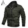 Mens Jackets Army Bomber Jacket Pure Cotton Streetwear Pilot Flight Outwear Military Windbreaker Cargo Coat Springfall 230203
