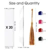 Bookmark 20 Pcs Blank Bookmarks Kit Clear Acrylic Book Markers with Chinese Style Tassels 230203