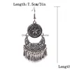 Dangle Chandelier Fashion Geometric Long Tassel Earring Women Wedding Vintage Flower Carved Statment Gifts Earrings Jewelry Drop De Dhi4Q