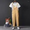 Men's Pants Men's Straight Overalls Multi-Pocket 5 Colors Ankle Length Fashion Comfortable Hip Hop Bib Jumpsuits Large Size Trousers