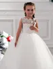 Sukienki dla dziewczynek formalny tiul z koronką na ślub Pierwsza komunia mała konkurs sukienka księżniczka suknia dla dzieci