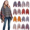 Scarves Women Plaid Poncho Capes Autumn Female Fashion Travel Ponchos Cloak Design Tassel Winter Pullover Shawl Bufanda Mujer