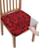 Camas de cadeira Red Rose Flower Wall Elasticity Cover Office Computer Seat Protector Case Home Kitchen Dining Room Slipcovers