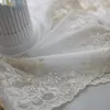 Rideau français lumière luxe princesse broderie creux blanc gaze dentelle écran rideaux pour salon chambre baie vitrée personnalisation