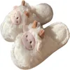 Vrouwen anti slip zachte huis wollen haarschoenen schapen fuzzy herfst winter warme schattige katoenen slippers 230203