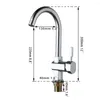 Kitchen Faucets Sumptuous 360 Degree Delicate Reasonable Price Chrome Polished Deck Mounted &Cold Water Convenience Basin Faucet