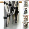 Scarves Winter Scarf Thick Decorative Neck Protection Elastic Contrast Color Women Shawl For Outdoor