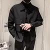 Hommes vestes hommes automne poches col rabattu maigre mode vêtements d'extérieur grande taille Streetwear arrivée BF vêtements Cazadora Hombre 230203