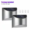 Solar Light Outdoor Wall Lamp Staircase Stainless Steel Material For Garden Outside Patio Waterproof Decorative