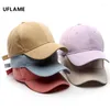 Cappelli UFLAME Cotton Baseball Cap per uomini uomini Summer Sun Cappello Solido Colore Solido regolabile Gorros Unisex Snapback Street Sport