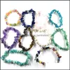 Fili di perline Braccialetti di perline di pietra naturale coreana per le donne Mticolor Bracciale di elasticità di cristallo di guarigione sana Moda Je Otgto