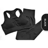 Aktiva uppsättningar Sportuppsättning för kvinnor Compression Sport Sports Tracksuit Gym Fitness Clothing Bra och Legging Yoga Outfit Sportkläder