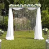 Decorazione per feste Tenda trasparente Arco per matrimoni Tessuto drappeggiato Tessuto trasparente per fondale in chiffon Tenda per tendaggi Cerimonia di ricevimento Swag Decorazione sospesa 230204