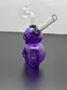 Narguilé Pipe à fumer coloré classique bong violet squelette os verre bouteille d'eau accessoires