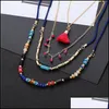 Colliers De Perles Femmes Mtilayer Mode Bohème Style Ethnique À La Main Gland Pendentif Collier Filles Bijoux Cadeau Drop Delivery Penda Otw9W